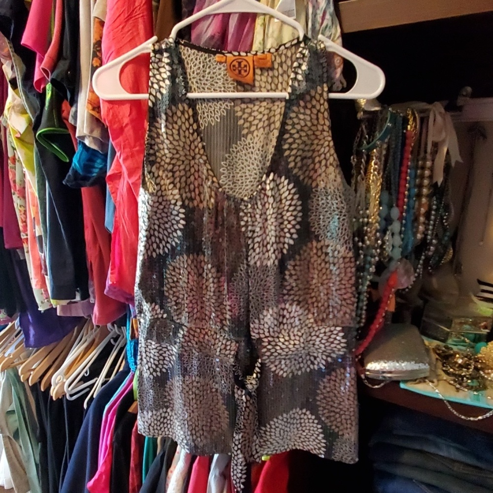 Size 10 Tory Burch sleeveless tunic top